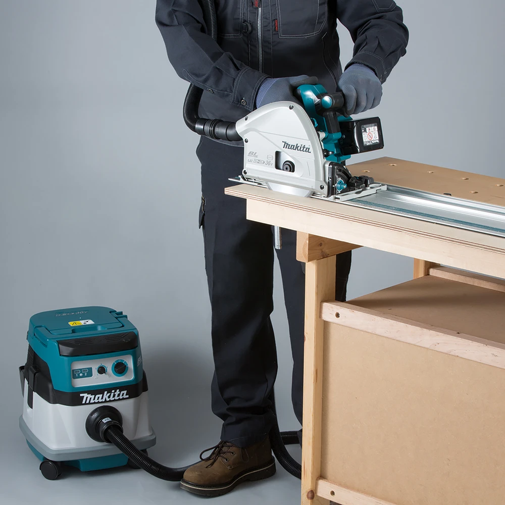 Makita Akumuliatorinis rankinis diskinis pjūklas DSP600ZJ | 2x18V Li-ion, be akumuliatoriaus ir kroviklio