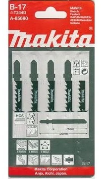 Makita Siaurapjūklio pjūkleliai B-17 (T101AO) 70MM 5Vnt. A-85690