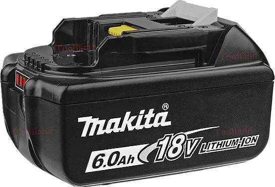 Makita Akumuliatorius BL1860B 18 V, 6.0 Ah; slide tipo Li-ion