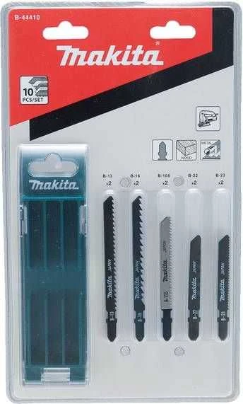 Makita B-44410 Siaurapjūklio pjūklelių komplektas 10 vnt (B-13, B-16, B-22, B-23, B-10S)