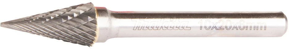 Makita Freza tiesiniam šlifuokliui, kotelis 6 mm, forma SA 10x20 mm B-52847 metalui, nerūd. plienui.