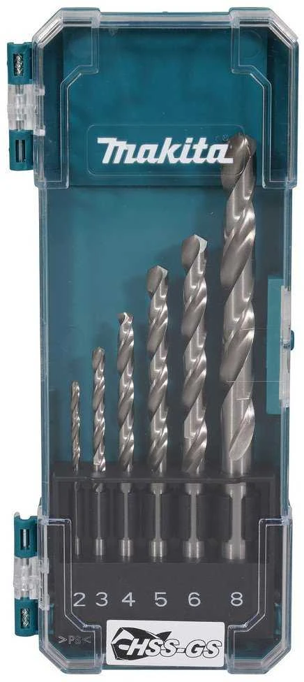 Grąžtas Makita HSS-GS metalo grąžtų rinkinys, 19 cnt (1-10mm) D-78352