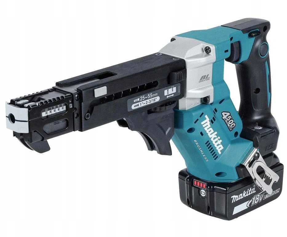 Makita DFR552Z suktuvas su juostiniu padavimo mechanizmu