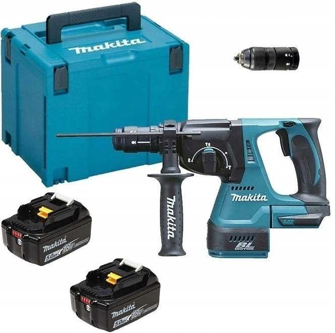 Akumuliatorinis perforatorius Makita DHR243ZJ, lagaminas, be akumuliatoriaus ir kroviklio