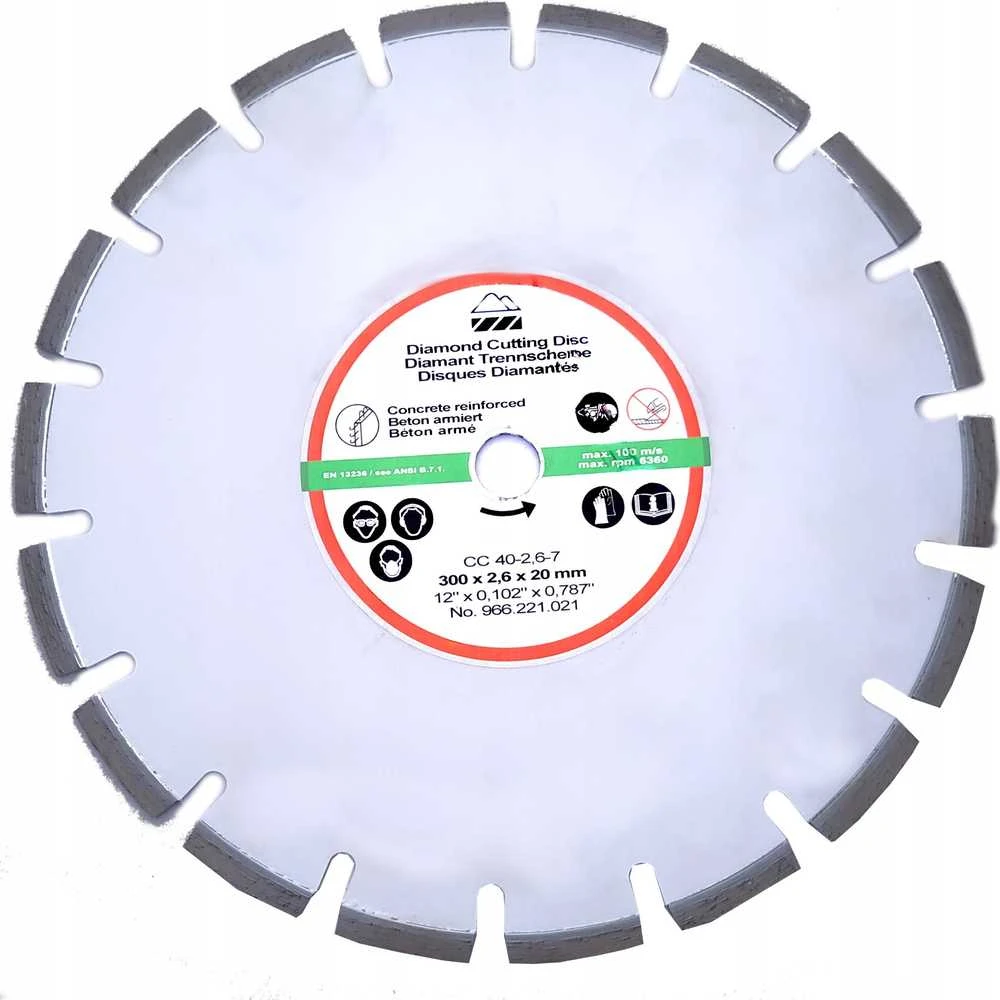 MAKITA DEIMANTINIS DISKAS 300x20mm SEGMENTINIS (SAUSAM/ŠLAPIAM PJOVIMUI) BETONUI