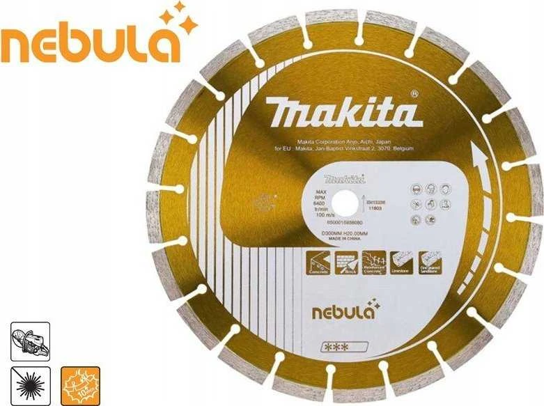MAKITA DEIMANTINIS DISKAS 300x20mm SEGMENTINIS (SAUSAM/ŠLAPIAM PJOVIMUI) BETONUI