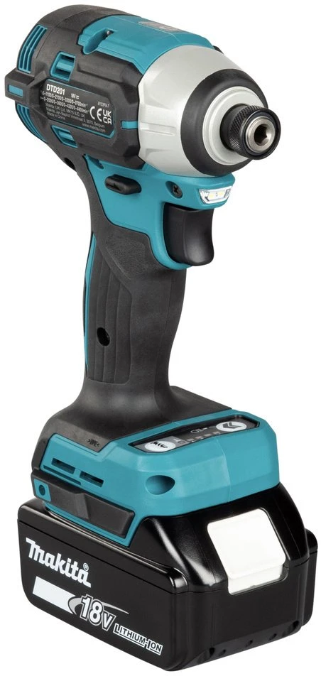 Makita DTD201Z Akumuliatorinis smūginis suktuvas, 18 V,Li-ion 210 Nm, LED, BL-motor, Be akumuliatorių ir kroviklio!