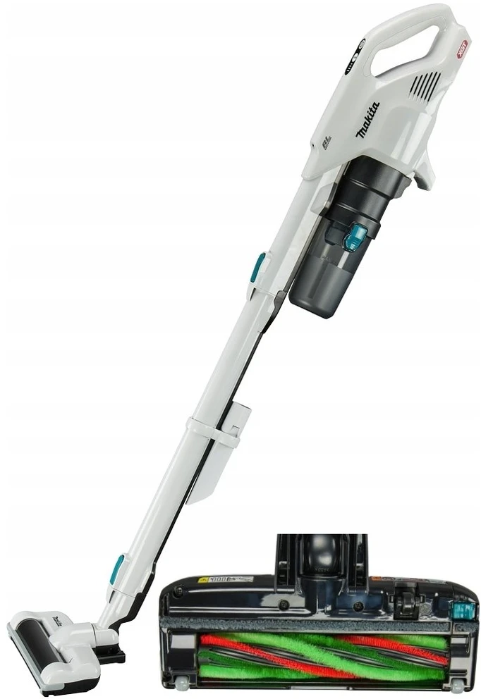 Makita CL004GZ Akumuliatorinis dulkių siurblys 40V XGT, Elektrinis besisukantis šepetys, 110W, cikloninis, Be akumuliatorių ir kroviklio! Balts