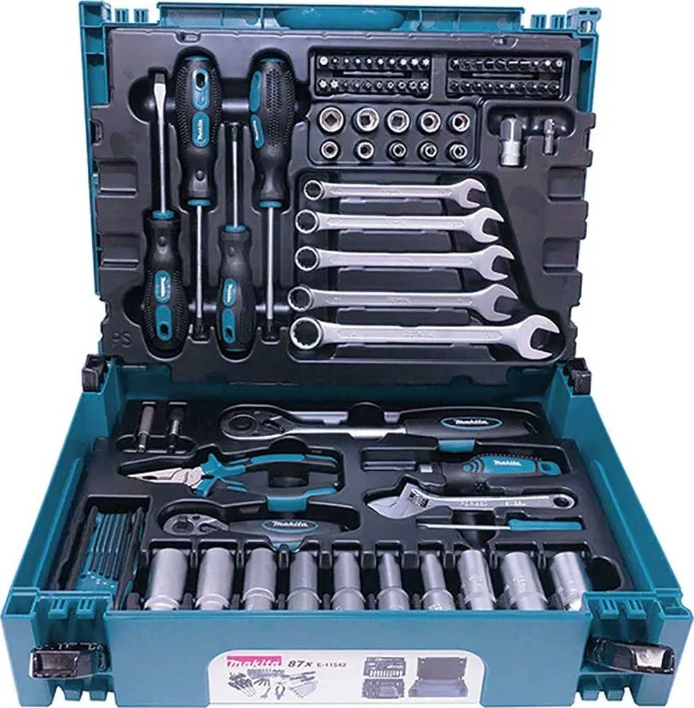 Makita E-11542 RANKINIŲ ĮRANKIŲ RINKINYS (87VNT. )