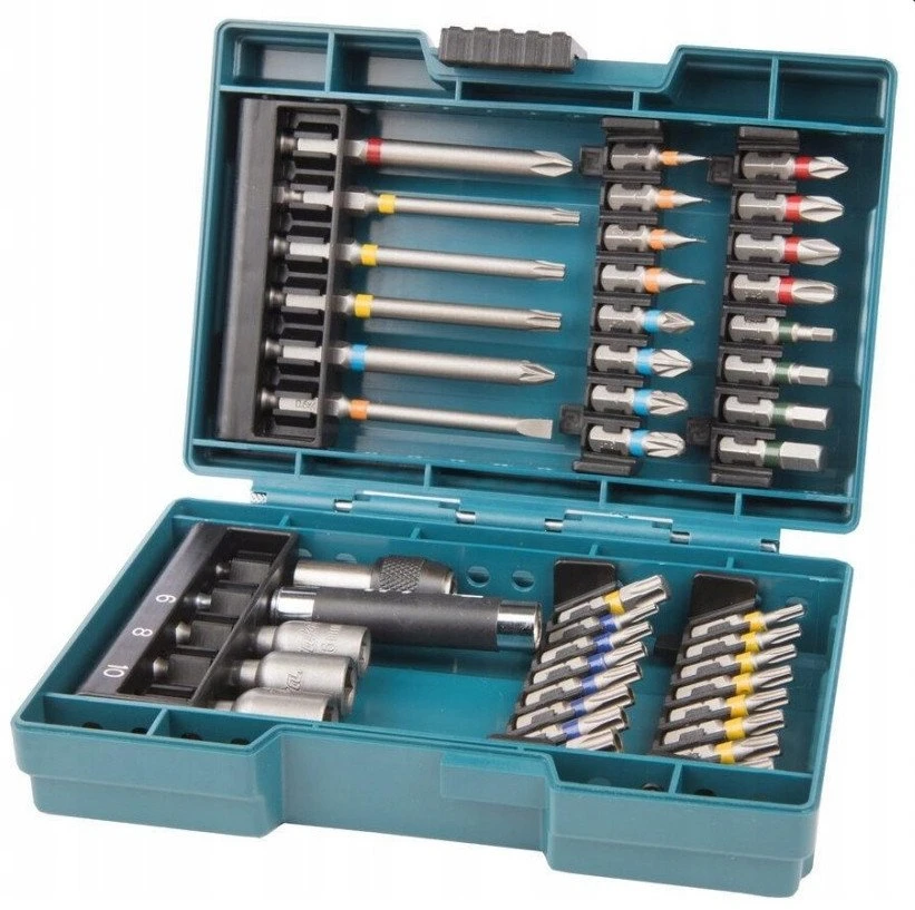 Makita 44 vnt. sukimo antgalių rinkinys su terkšline rankena E-25096