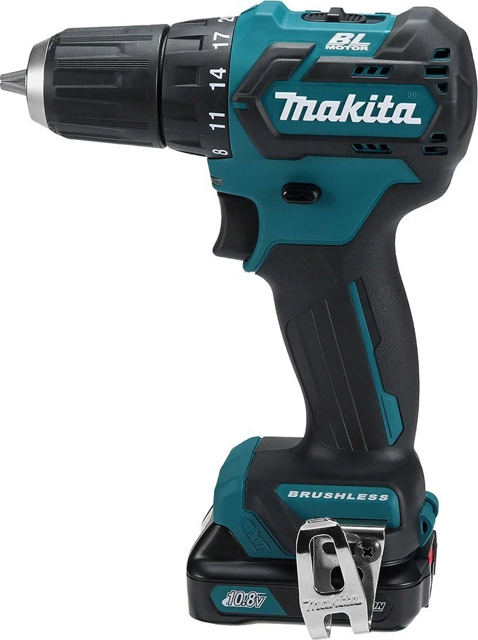 Suktuvas-gręžtuvas Makita DF332DSME; 12 V; 2x4,0 Ah akum.