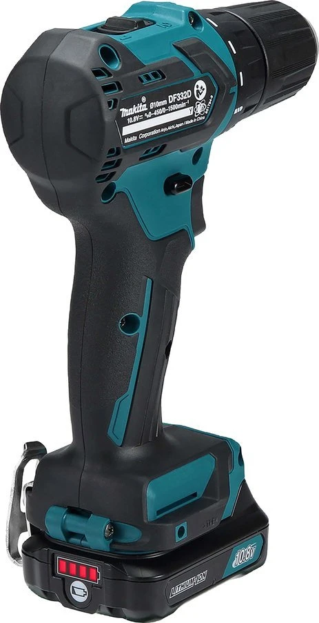Suktuvas-gręžtuvas Makita DF332DSME; 12 V; 2x4,0 Ah akum.
