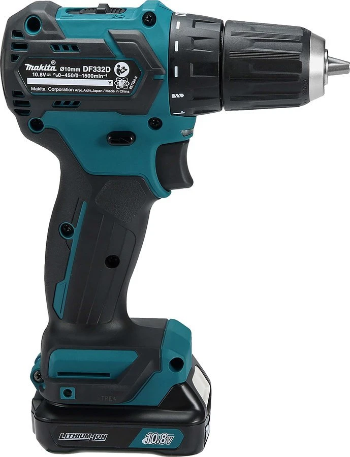 Suktuvas-gręžtuvas Makita DF332DSME; 12 V; 2x4,0 Ah akum.