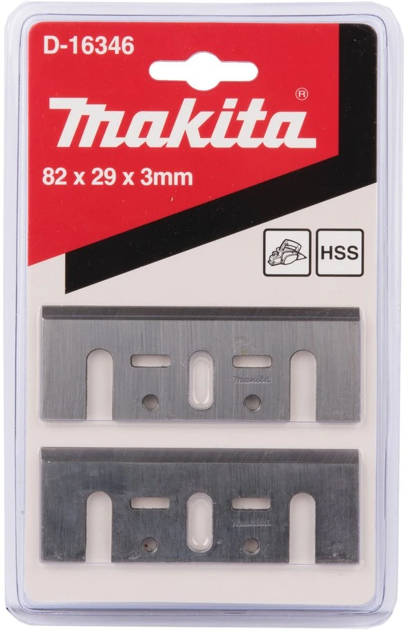 Makita Obliavimo peilių pora 82MM HSS 1902 1923H KP0800 KP0810/C D-16346
