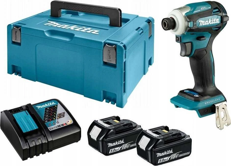 akumuliatorinė wkrętarka smūginis 18V Makita [DTD173RTJ] 2x5,0Ah, LXT