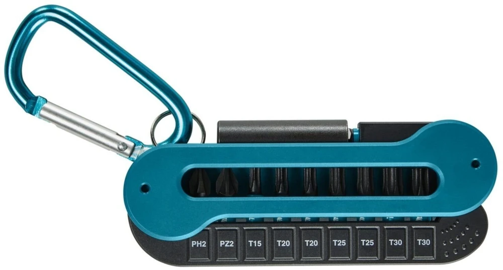 10 dalių sukimo antgalių rinkinys MAKITA Impact Juodas Torsion E-15811