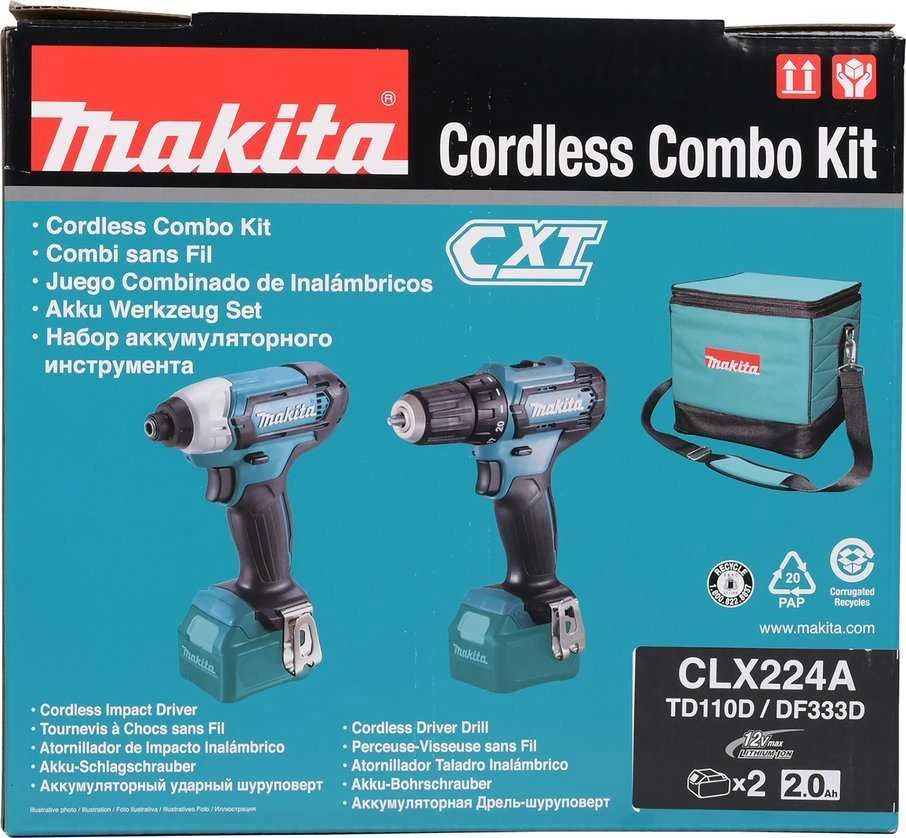Makita Akumuliatorinių įrankių komplektas CLX224A 12V Max (10,8V) Li-ion