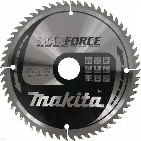 Pjovimo diskas Makita B-32390; 190x30 mm; Z60