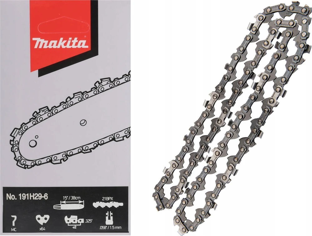 Makita Grandinės MC 38cm/15", 0,325", 1,5mm, 64H 191H29-6