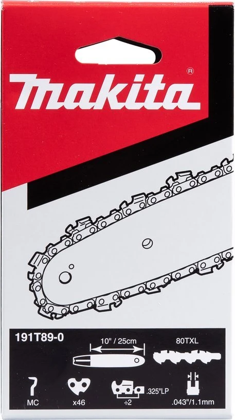 Makita Grandinės MC 80TXL 25cm/10" , 0,325" 1,1mm, 46H 191T89-0