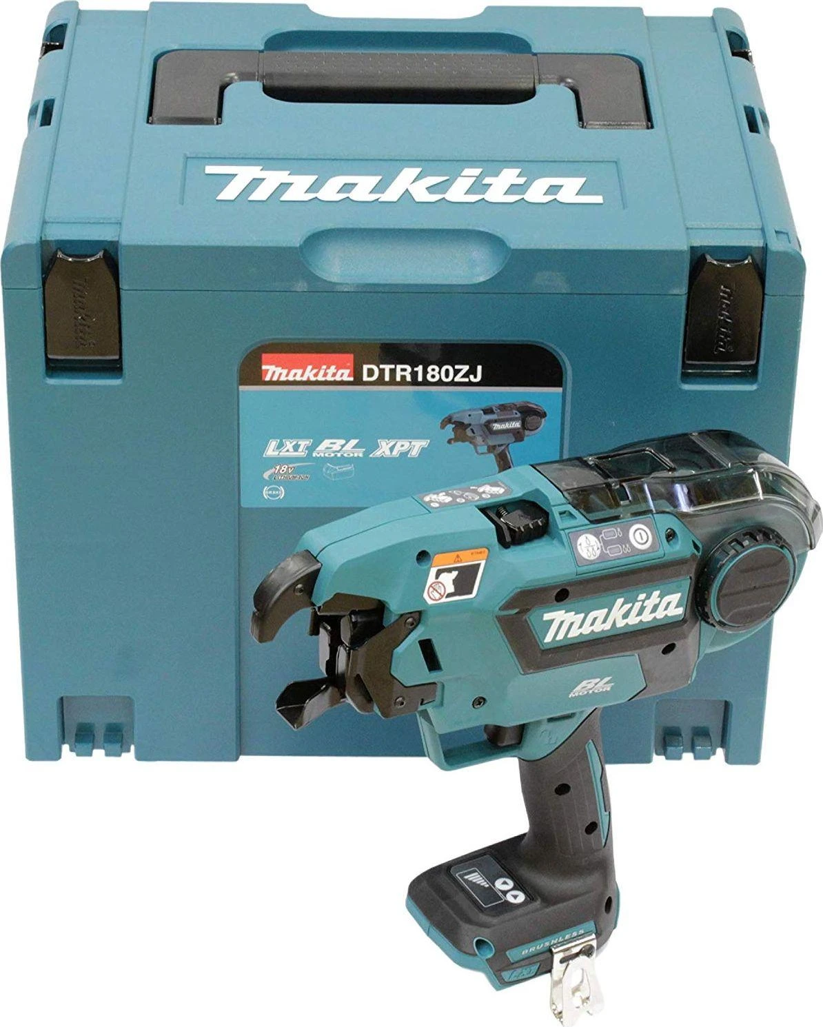 Makita DTR180ZJ Akumuliatorinis armatūros rišiklis 14,4V/18V, XPT, Be akumuliatorių ir kroviklio, MAKPACK!