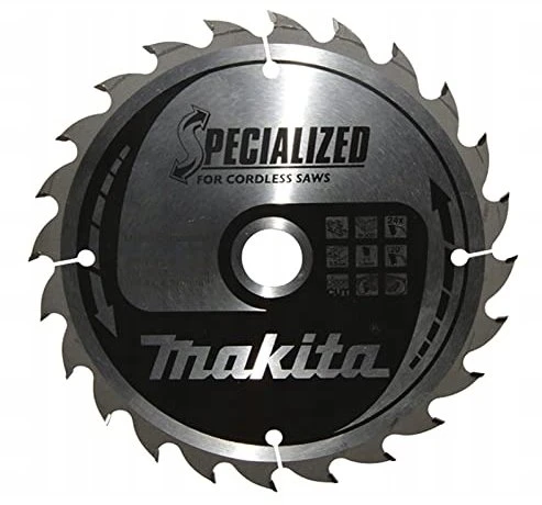 Makita B-32904 T.C.T. pjūklas 165X1.5X20mm 20° T24 SPECIALIZED akum. diskiniams pjūklams