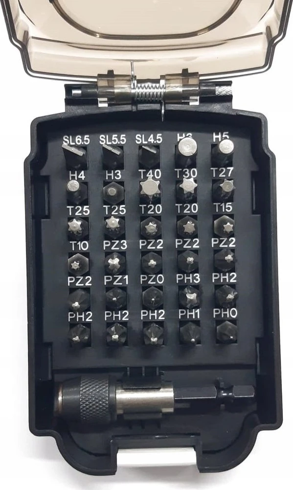 Sukimo antgalių rinkinys Makita E-00016 Bit Set in Baterija Design 31 pcs