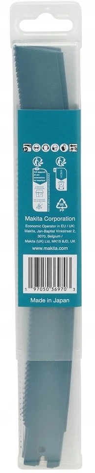 MAKITA PJŪKLELIS SLUOKSNINIAMS PJŪKLAMS BIM 260×1,6mm 8 TPI METALUI, KETUI, NERŪDIJANČIAM PLIENUI /5vnt.