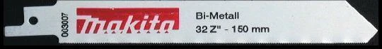 Makita Tiesinio pjūklo pjūkleliai 150X0.9MM (32TPI), 5vnt., metalui P-04955