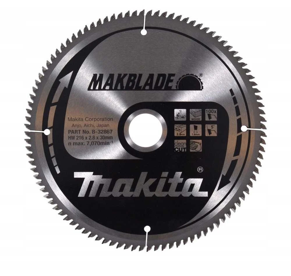 MAKITA DISKINIS PJŪKLAS 216x30x100z MAKBLADE MEDIENAI