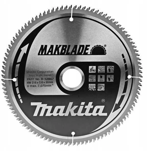 MAKITA DISKINIS PJŪKLAS 216x30x100z MAKBLADE MEDIENAI
