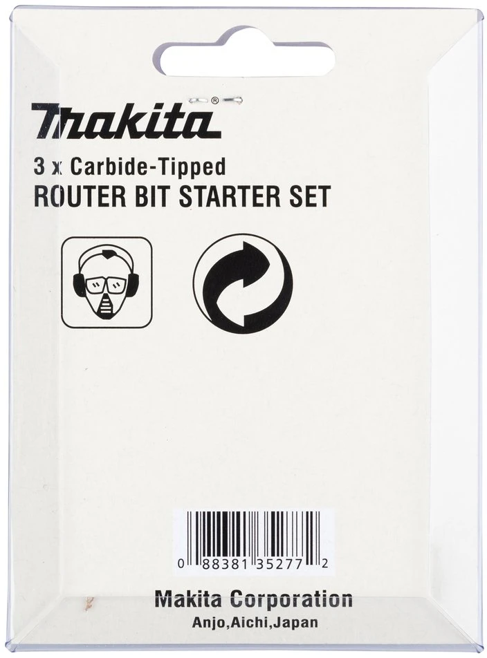 Makita Frezų rinkinys 3Vnt., 6mm cangei D-30209