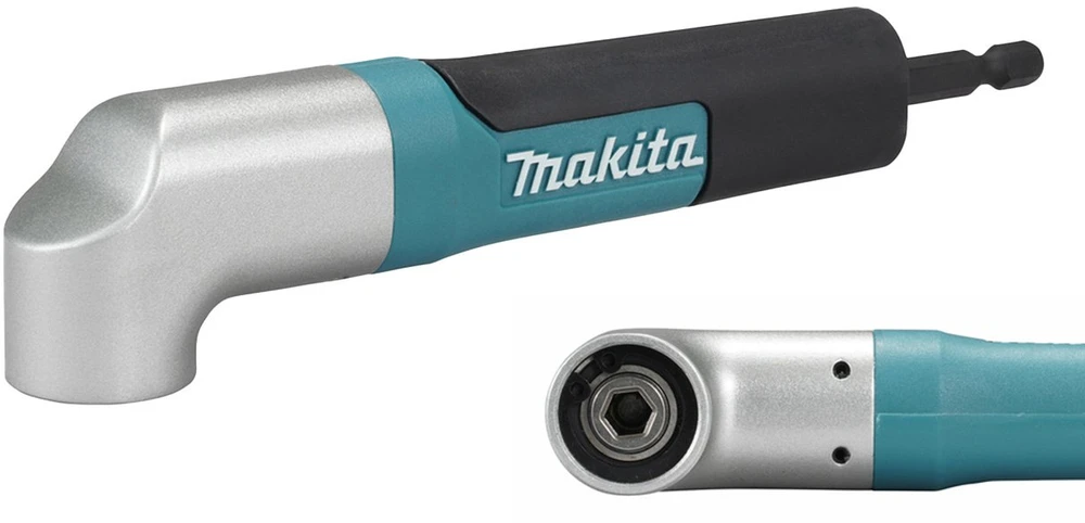 Makita Impact Juodas kampinis adapteris akumuliatoriniams suktuvams ir gręžtuvams, skirtas 1/4" sukimo antgaliams E-25030