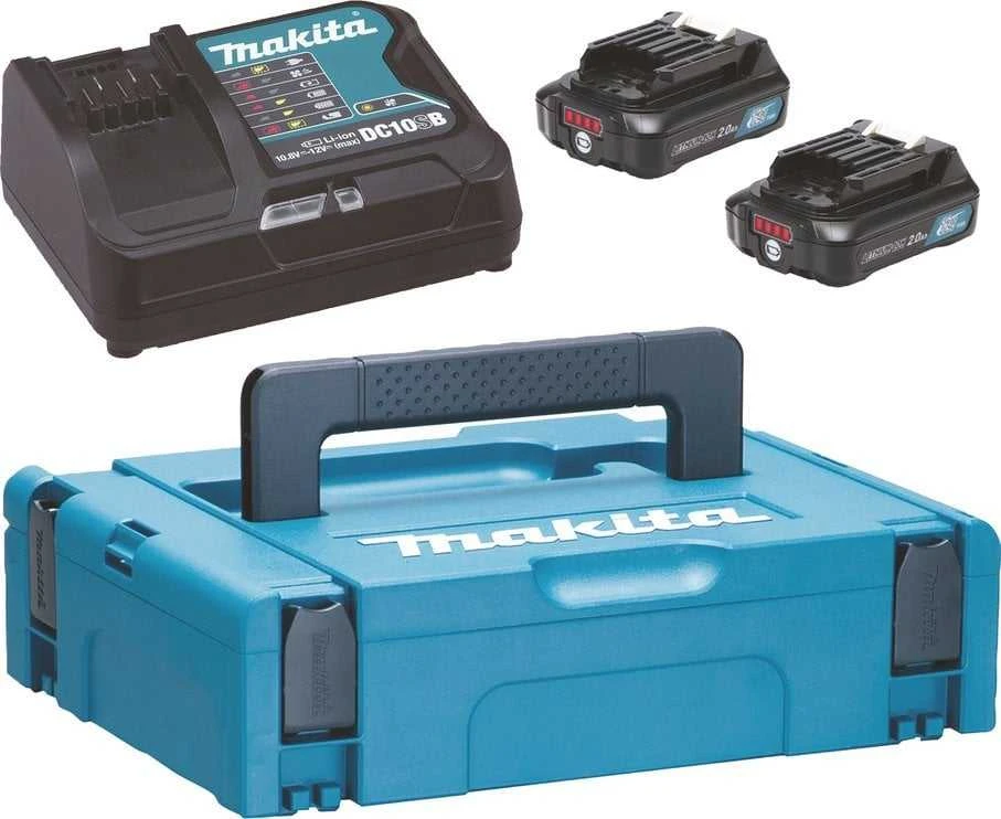 Makita Akumuliatorių ir kroviklio komplektas CXT® 197658-5 12Vmax • BL1021B x2 • DC10SB • CXT®
