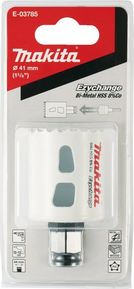 Makita EZYCHANGE Bi-Metal gręžimo karūna 41mm E-03785 BiM • 41 mm • Ezychange