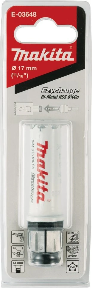 Makita EZYCHANGE Bi-Metal gręžimo karūna 17mm E-03648 BiM • 17 mm • Ezychange