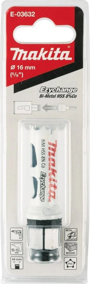 Makita EZYCHANGE Bi-Metal gręžimo karūna 16mm E-03632 BiM • 16 mm • Ezychange