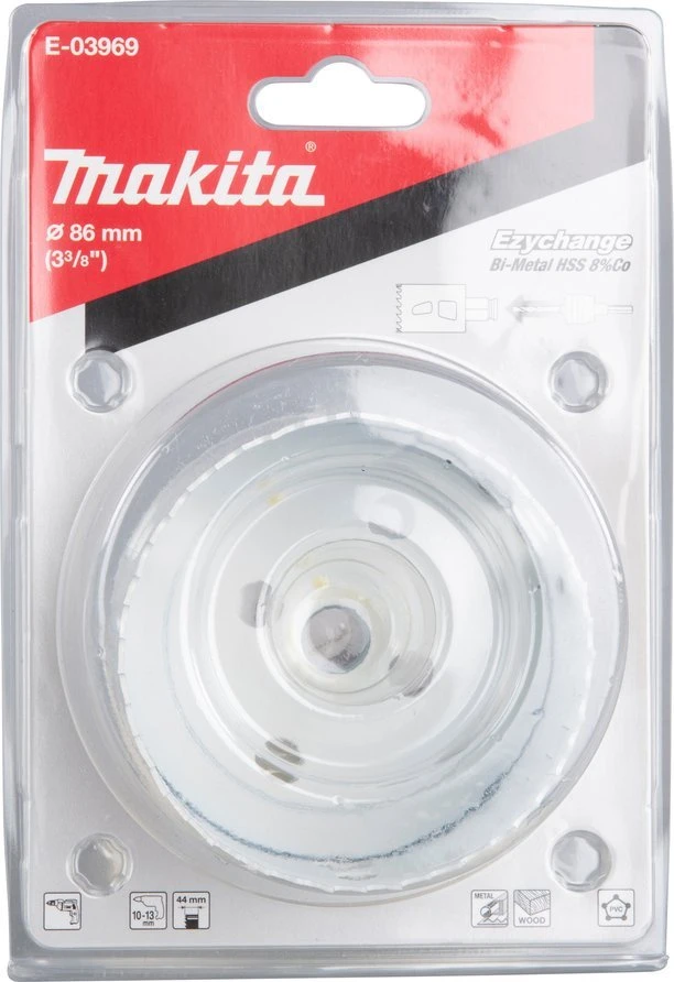 Makita EZYCHANGE Bi-Metal gręžimo karūna 86mm E-03969 BiM • 86 mm • Ezychange