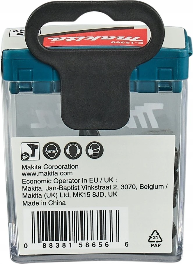 Makita Sukimo antgalis , PH2X25mm, 25vnt. IMPACT Juodas E-12360