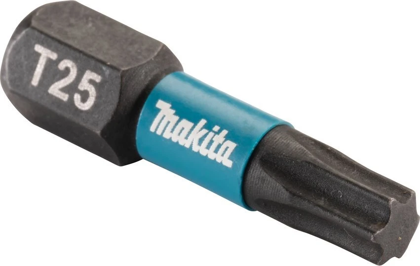 Makita Sukimo antgalis , T25X25mm, 25vnt. IMPACT Juodas E-12398