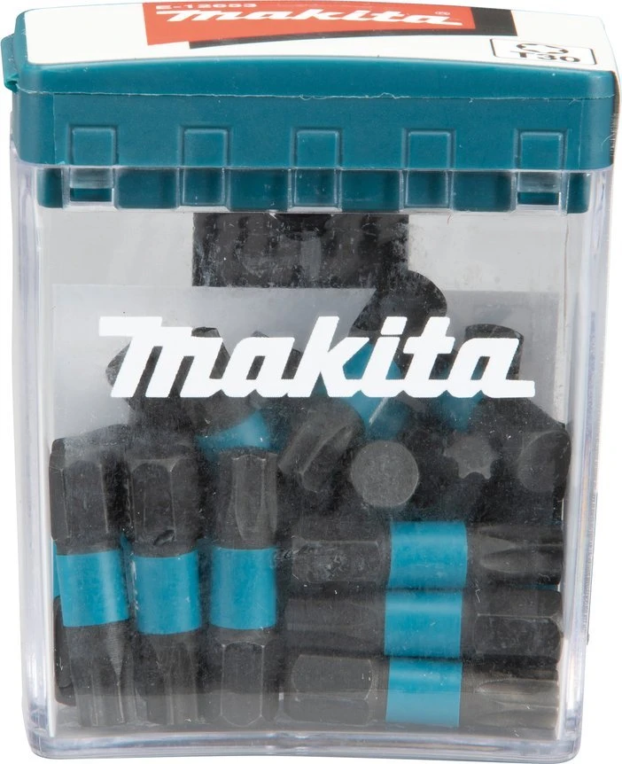 Makita E-12653 Sukimo antgalis , T30X25mm, 25vnt. IMPACT Juodas