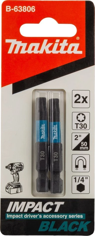 Makita Sukimo antgalis T30X50MM IMPACT Juodas B-63806