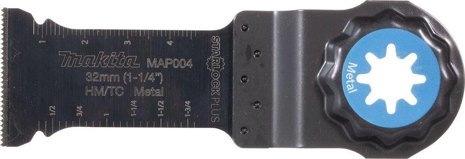 Makita DAUGIAUSIAS ĮRANKIS ĮGLIAMUOJU PJŪKLUO DISKAS 32 mm B-66357 Starlock Plus • 23 TPI • TC / HM • MAP004 • Metalui