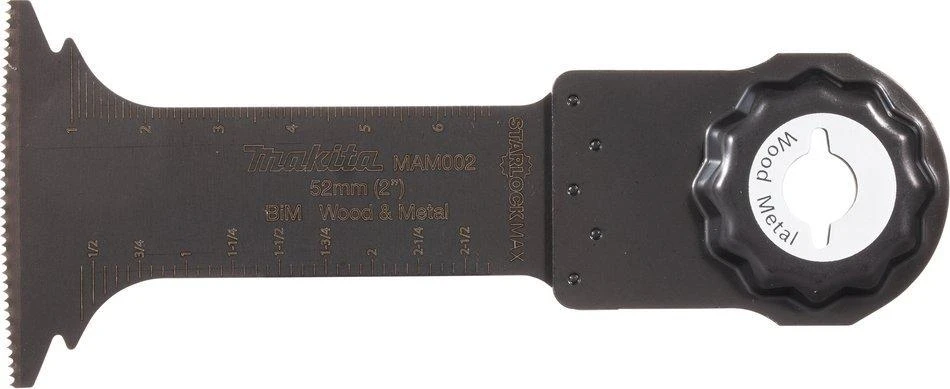 Makita Įgilinamieji pjovimo diskai 52mm B-66416 Starlock Max • 20 TPI • BiM • MAM002 • Medžiui / metalui