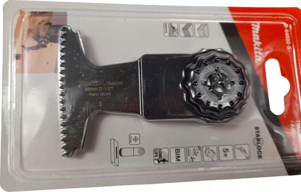 Makita MULTITOOL smailus priedas (langų glaistui, silikono pjovimui) B-65006