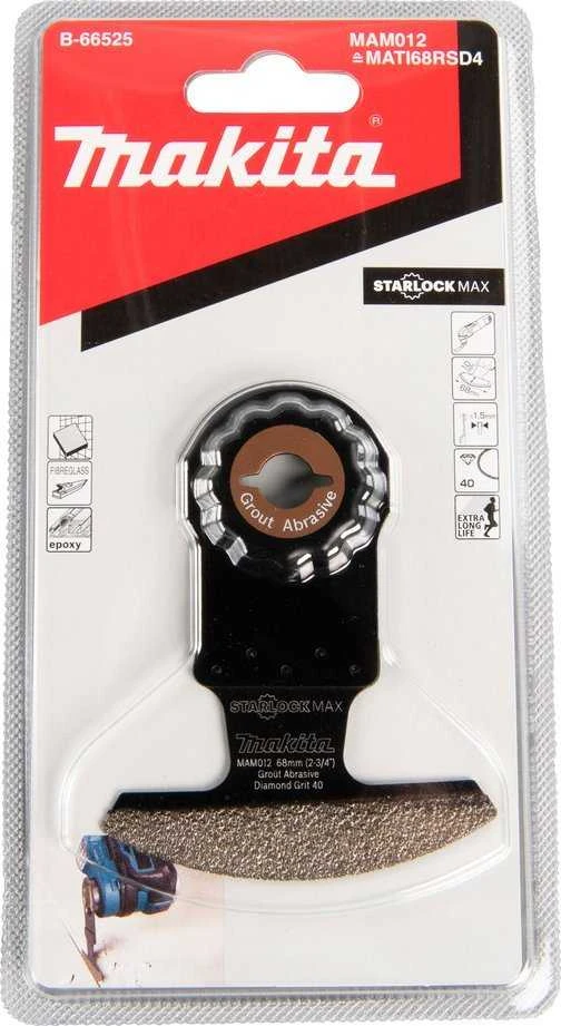 Makita MULTITOOL segmentiniai apvalūs ašmenys 68mm B-66525 Starlock Max • 40G • Diamond • MAM012 • Minkštoms medžiagoms, FRP pluoštui