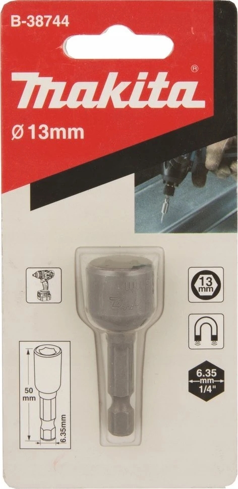 Makita Antgalis 1/4" 13X50mm magnetas B-38744