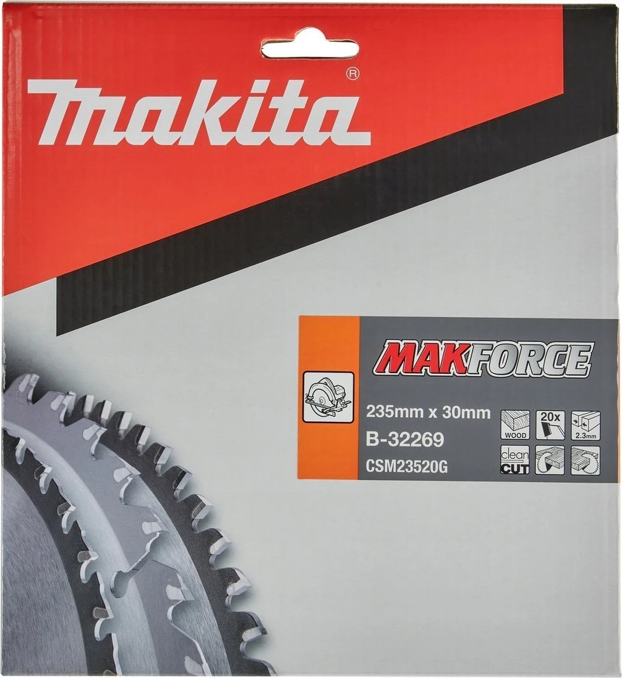 Makita MAKITA PIŁA TARCZOWA 235x30x20z MAKFORCE DREWNO
