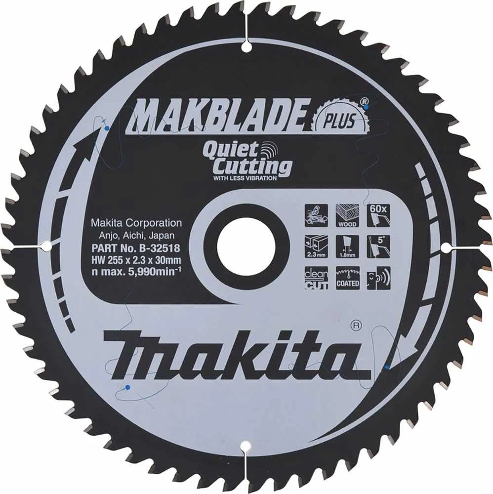 MAKITA diskinis pjūklas 255x30x60z MAKBLADE PLUS WOOD