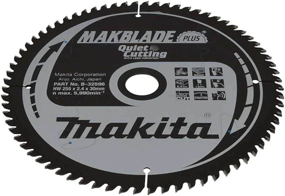 MAKITA DISKINIS PJŪKLAS 255x30x72z MAKBLADE PLUS MEDIENA